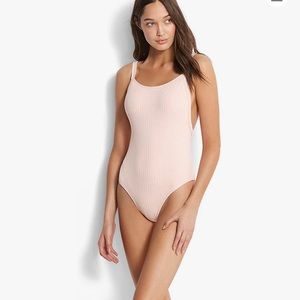Seafolly One Piece High Cut Swimsuit, size 6